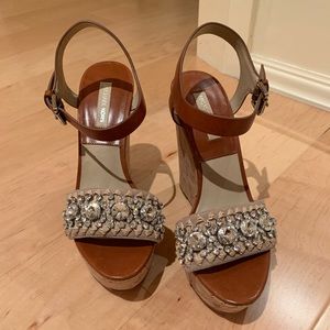 Michael Kors platform sandals with jewels